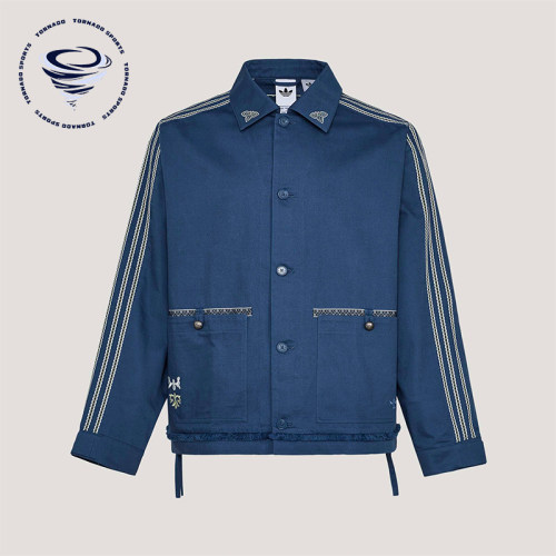 Adidas/阿迪达斯正品三叶草男士宽松翻领经典休闲时尚外套KW5674