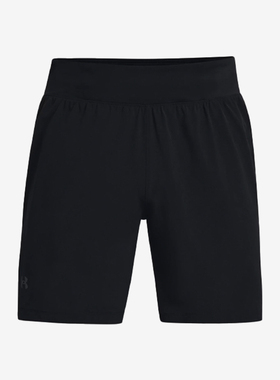 UA/安德玛正品运动男士简约松紧休闲健身宽松梭织短裤1361487-001