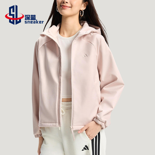 Adidas/阿迪达斯正品2025冬季款女士日常连帽运动宽松外套KS2761