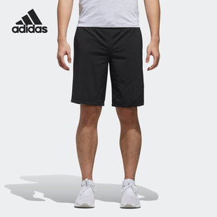 字母印花抽绳系带休闲短裤 男士 DU2418 阿迪达斯正品 Adidas