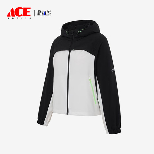 Adidas/阿迪达斯正品W 5 DRY JKT女士拼接经典连帽运动外套KB8193