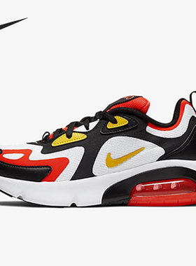 Nike/耐克正品AIR MAX200女子(GS)大童缓震跑步鞋AT5627-100
