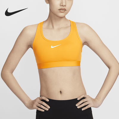 Nike/耐克正品Swoosh新款女士健身运动文胸内衣DX6822-717