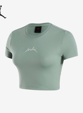 Nike/耐克正品JORDAN女士修身透气运动休闲短袖T恤FN5721-304
