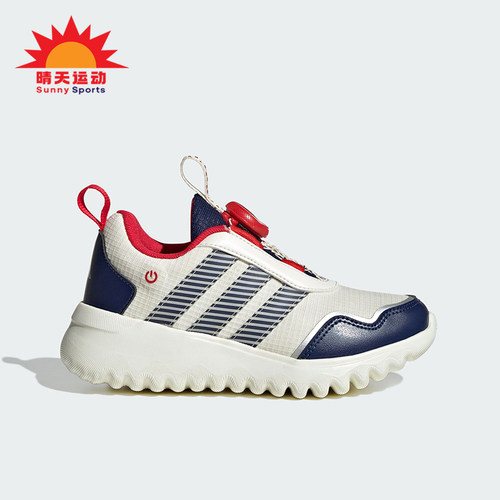 阿迪达斯小童旋转按钮运动跑步鞋
