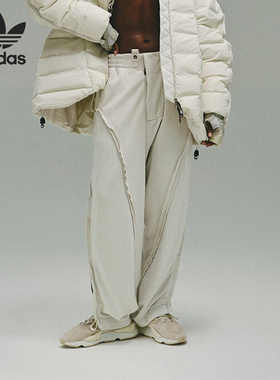 Adidas/阿迪达斯正品三叶草男女潮流拼接宽松运动裤IX4338