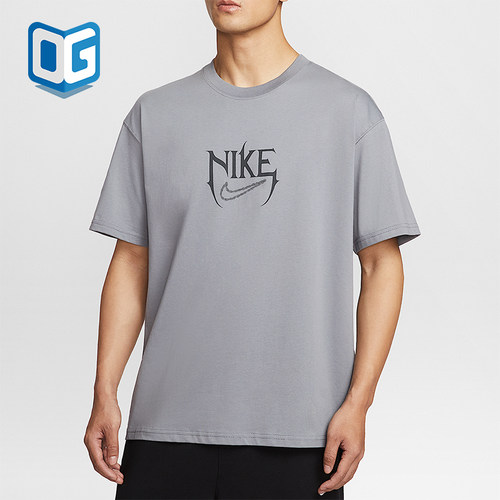 Nike/耐克正品2025夏季款男士印花宽松经典图案篮球T恤HJ3432-065