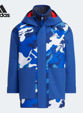Adidas/阿迪达斯正品2021秋季新款小童运动夹克外套H40295