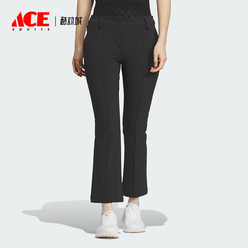 Adidas/阿迪达斯正品微喇修身休闲裤新款女经典黑色休闲裤IN6585