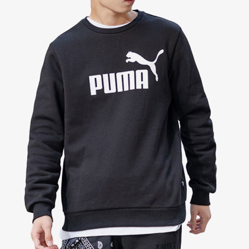 Puma/彪马正品 男子LOGO加绒运动休闲圆领套头衫卫衣 581796