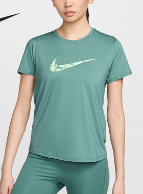 Nike/耐克正品One Swoosh女士圆领训练弹力短袖T恤FN2619-361