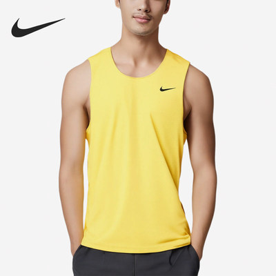 Nike耐克正品READY男坦克无袖圆领吸湿排汗运动背心DV9813-709