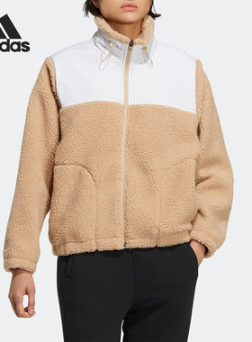 Adidas/阿迪达斯正品冬季新款女子仿羊羔绒运动外套HM7097