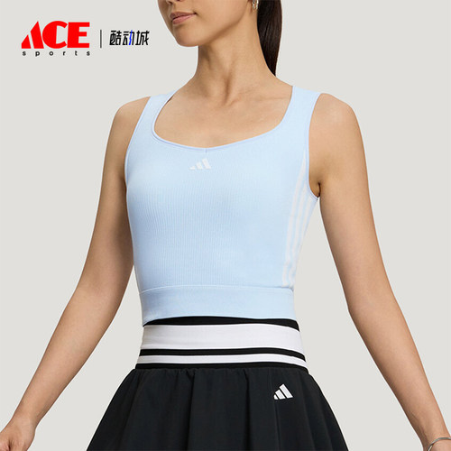 Adidas/阿迪达斯正品女士印花时尚透气运动无袖背心LF0075
