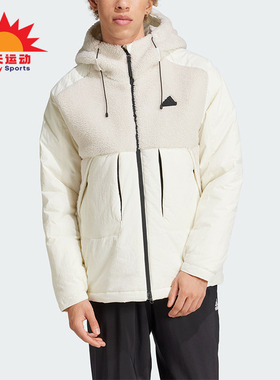Adidas/阿迪达斯正品CITY ESCAP J男士保暖拼接棉服IV9767