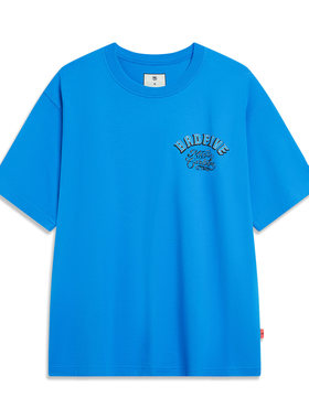 Lining/李宁正品秋季男子反伍系列潮流休闲舒适宽松T恤AHST973