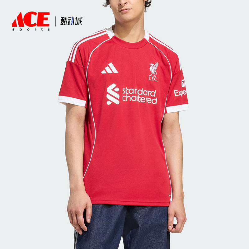 Adidas/阿迪达斯正品LIVERPOOL男士训练足球运动透气球衣JV6423