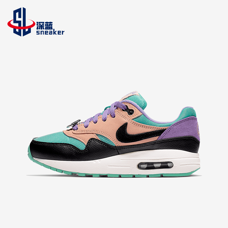 Nike/耐克正品AIR MAX GS女子大童气垫拼接跑步鞋AT8131-001