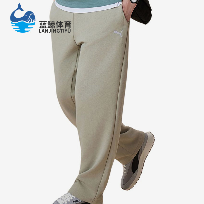 Puma/彪马正品WARDROBE新款男卡其色经典透气运动长裤631808-61
