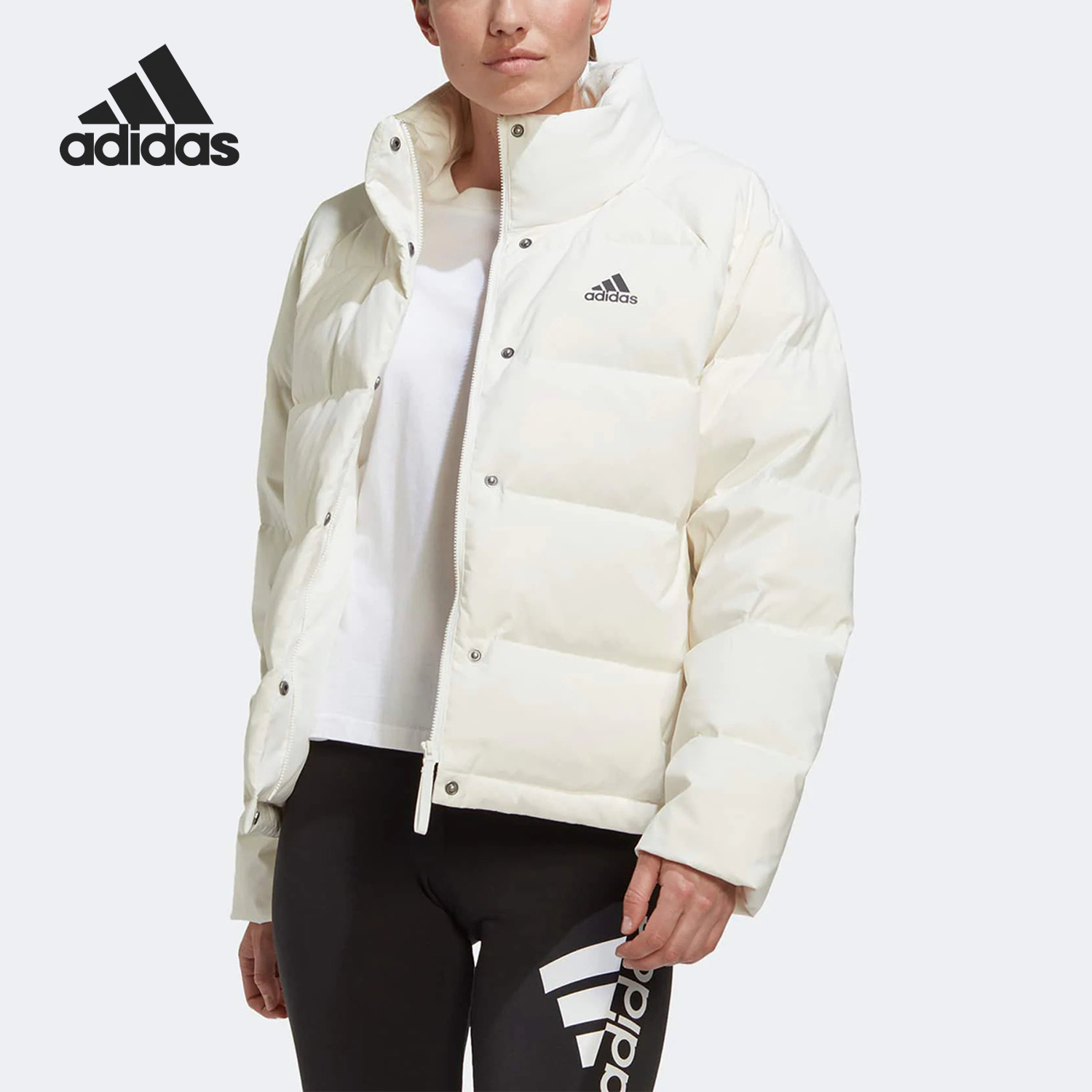 阿迪达斯正品女子羽绒服