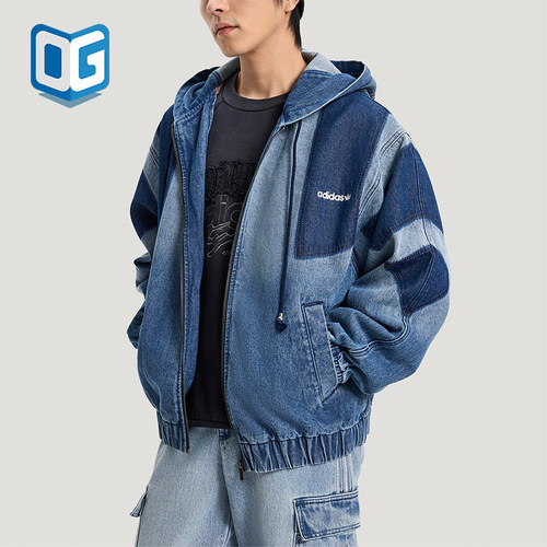 Adidas/阿迪达斯正品三叶草男士亲肤时尚宽松日常休闲外套KR5056