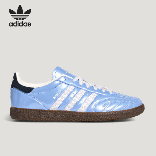 Adidas/阿迪达斯正品三叶草男女日常时尚休闲系带轻便板鞋KJ7302