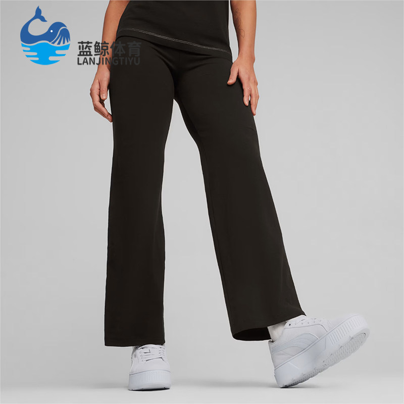Puma/彪马正品女士简约直筒紧身透气时尚休闲长裤680405-01