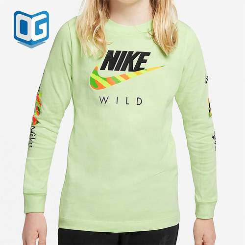 Nike/耐克正品SPORTSWEAR大童舒适简约经典休闲长袖T恤DC7643-383