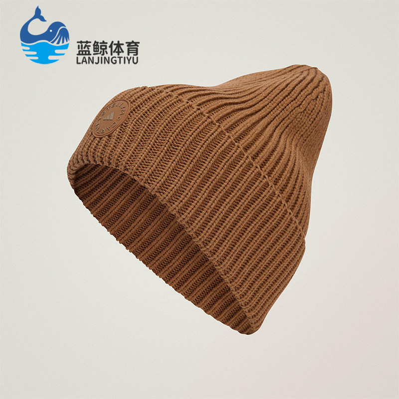 Adidas/阿迪达斯正品2025年女士运动经典针织保暖绒线帽JZ5527
