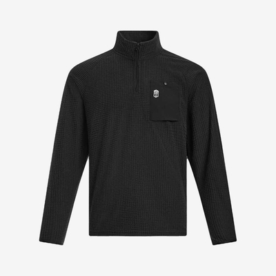 UA/安德玛正品新款男士时尚潮流半拉链宽松卫衣套头衫1389296-001