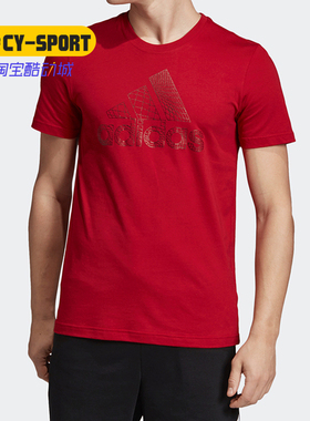 Adidas/阿迪达斯正品夏季新款运动休闲圆领训练短袖T恤ED7276