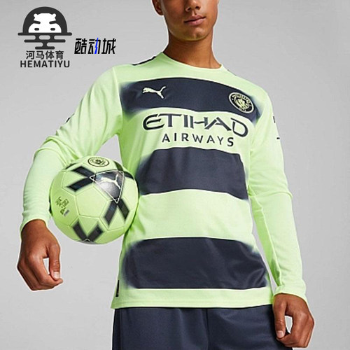 Puma/彪马正品新款男士印花足球运动训练经典长袖T恤765735-03