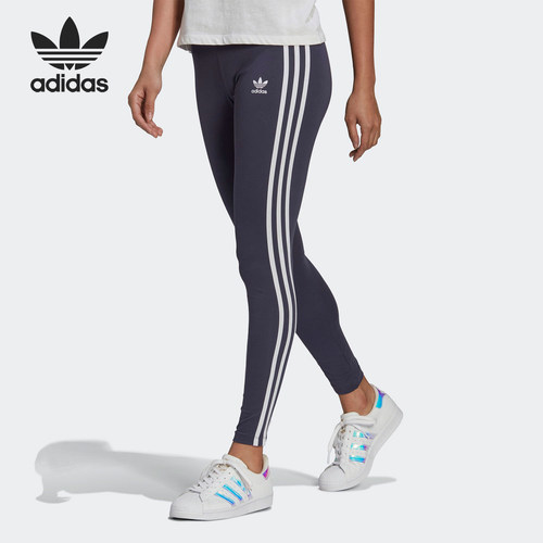Adidas/阿迪达斯正品三叶草女士透气瑜伽训练紧身长裤HD2347