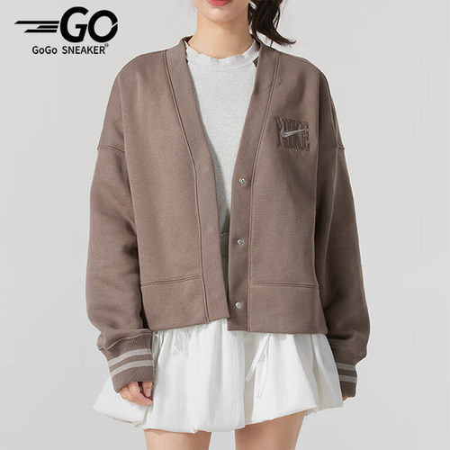 Nike/耐克正品运动休闲新款女士开衫针织加绒夹克外套HJ0947-233
