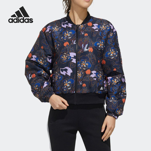 Adidas/阿迪达斯正品当季新款女子CNY运动夹克印花休闲外套GG0770