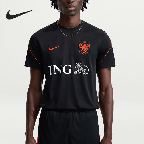 Nike耐克正品荷兰国家队吸湿排汗修身短袖足球IB4977-010