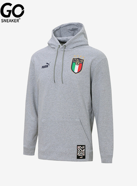 Puma/彪马正品意大利FIGC男士时尚舒适休闲运动长袖连帽套头卫衣