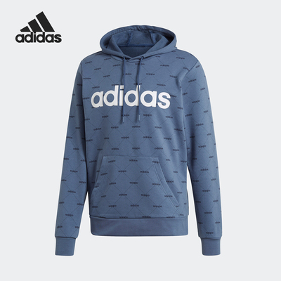 Adidas/阿迪达斯正品当季新款男子串标连帽休闲套头衫 EI6276
