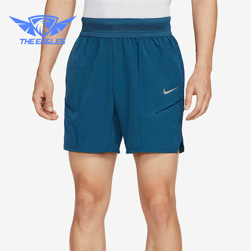Nike/耐克正品Dri-Fit男士系带弹性经典透气网球短裤HM6741-415
