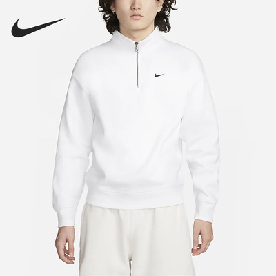 Nike/耐克正品2023新款男子运动加绒半拉链卫衣DQ5210-100