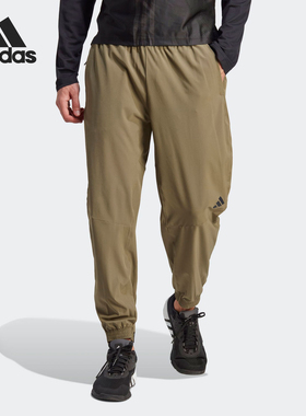 Adidas/阿迪达斯正品新款男士梭织宽松运动训练束脚裤HY3793