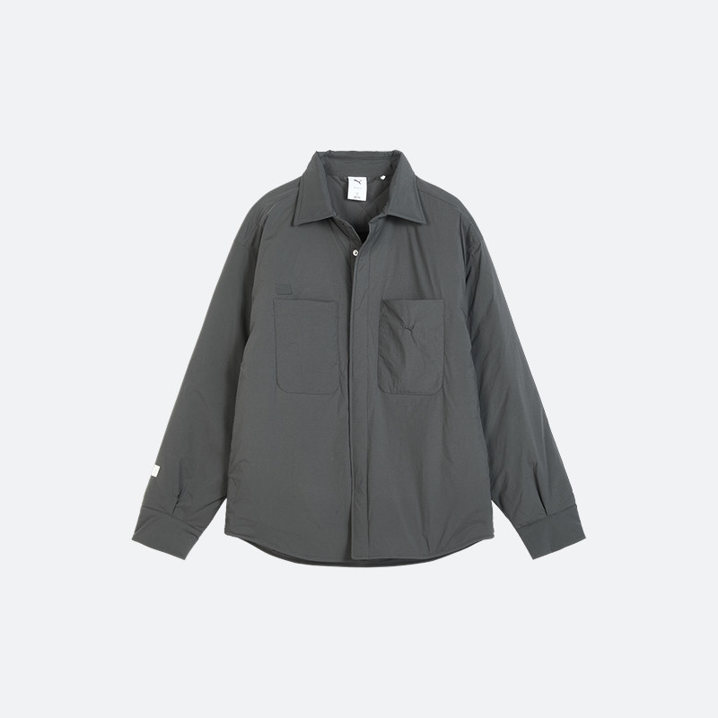 Puma/彪马正品2025秋季款男女宽松衬衫式加棉外套633477-44