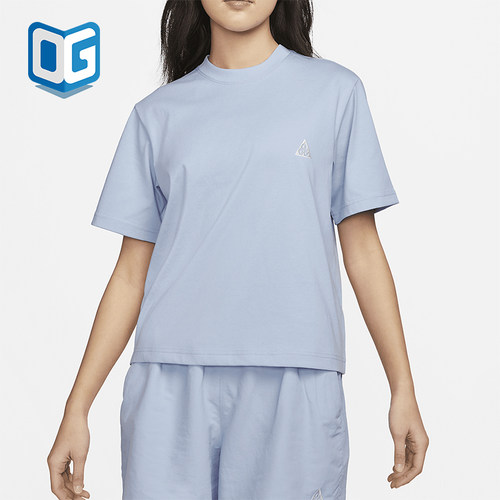 Nike/耐克正品ACG 女士健身训练宽松圆领短袖T恤DJ3647-415
