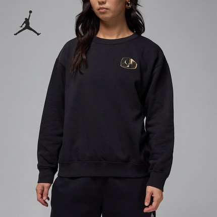 Nike/耐克官方正品JORDAN女士保暖宽松针织运动卫衣HJ0206-010