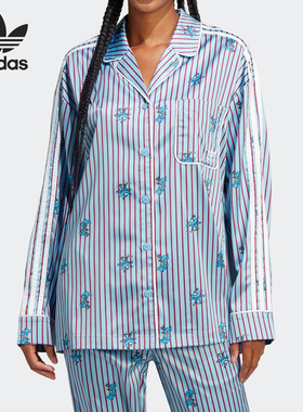 Adidas/阿迪达斯正品当季新款三叶草女子运动长袖衬衫HY4571