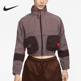 女士寬松透氣立領短款 Nike 經(jīng)典 夾克外套DV8035 耐克官方正品 291