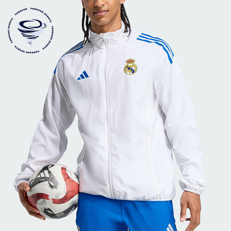 Adidas/阿迪达斯正品春秋男士运动立领拉链足球夹克外套JP4029