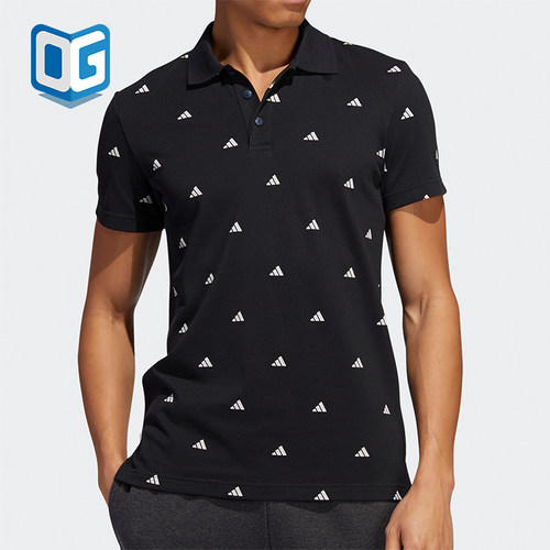 Adidas/阿迪达斯正品新款男士运动休闲经典印花短袖POLO衫FT2802