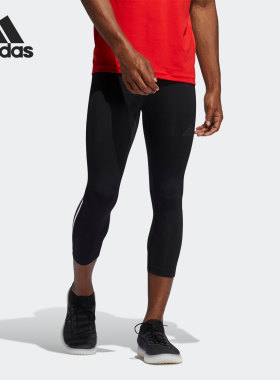 Adidas/阿迪达斯正品当季新款男子运动休闲透气紧身长裤GL0457