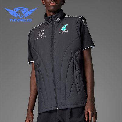 Adidas/阿迪达斯正品2025新款男士保暖立领运动休闲棉马甲JX8274